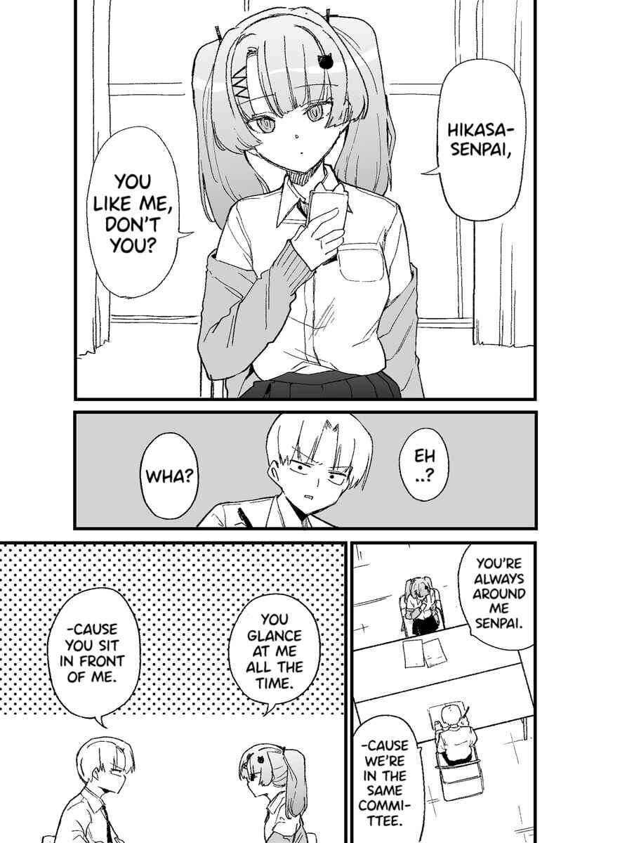 Page 1 Chapter Unknown_a6ef A Kouhai Trying to Make Me Say I Like Her