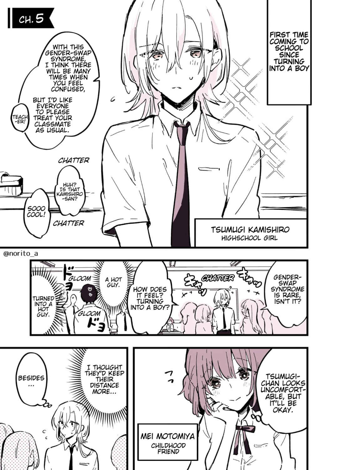 Page 1 Chapter 5 Otokonoko ni Nacchatta Joshikousei