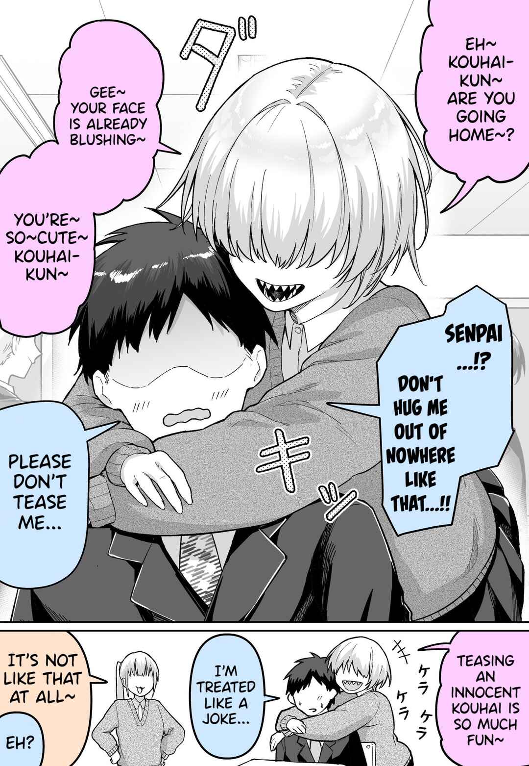 Page 1 Chapter Unknown_075e The Senpai Who Only Hits on Me with Her Bangs On...
