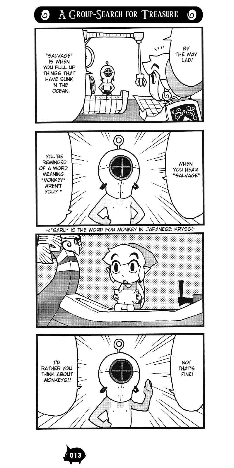 Page 13 Chapter 3 The Legend of Zelda Wind Waker - A 4Koma Record of Links Voyage