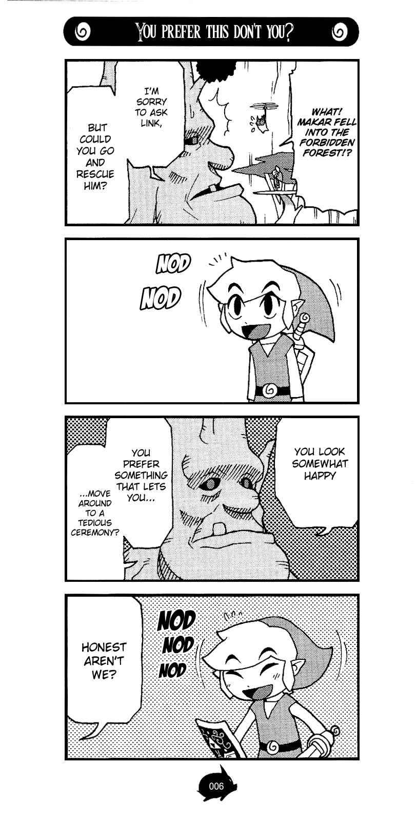 Page 6 Chapter 5 The Legend of Zelda Wind Waker - A 4Koma Record of Links Voyage
