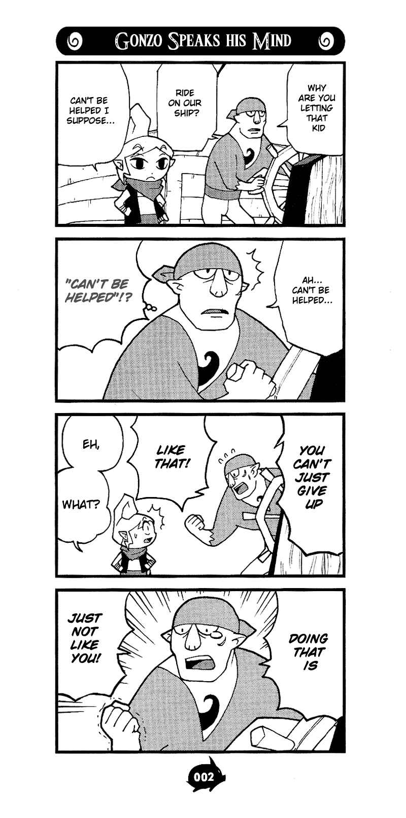 Page 2 Chapter 2 The Legend of Zelda Wind Waker - A 4Koma Record of Links Voyage