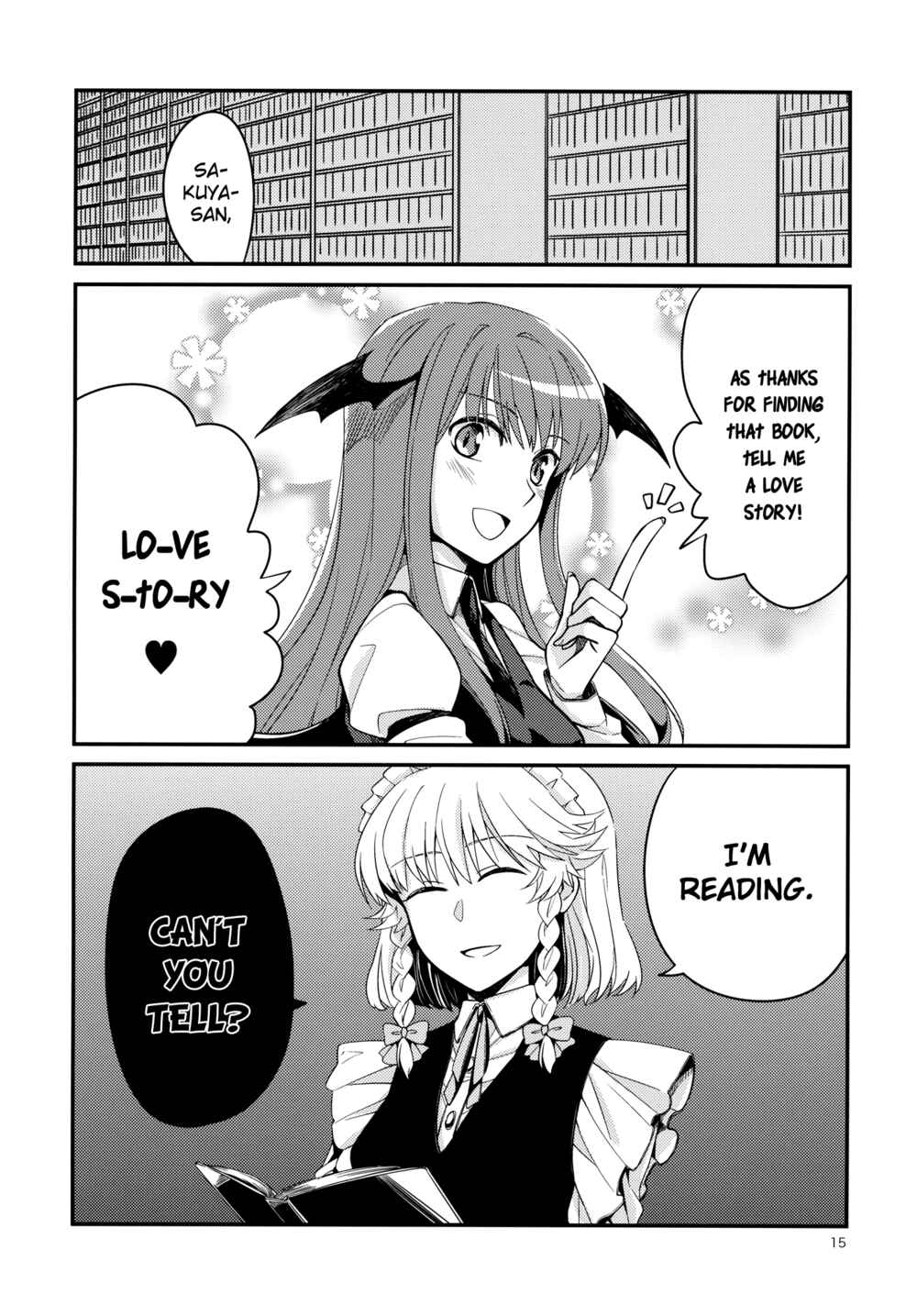 Page 15 Chapter Unknown_8a9a Touhou - Another Peaceful Day at the Scarlet Devil Mansion (Doujinshi)
