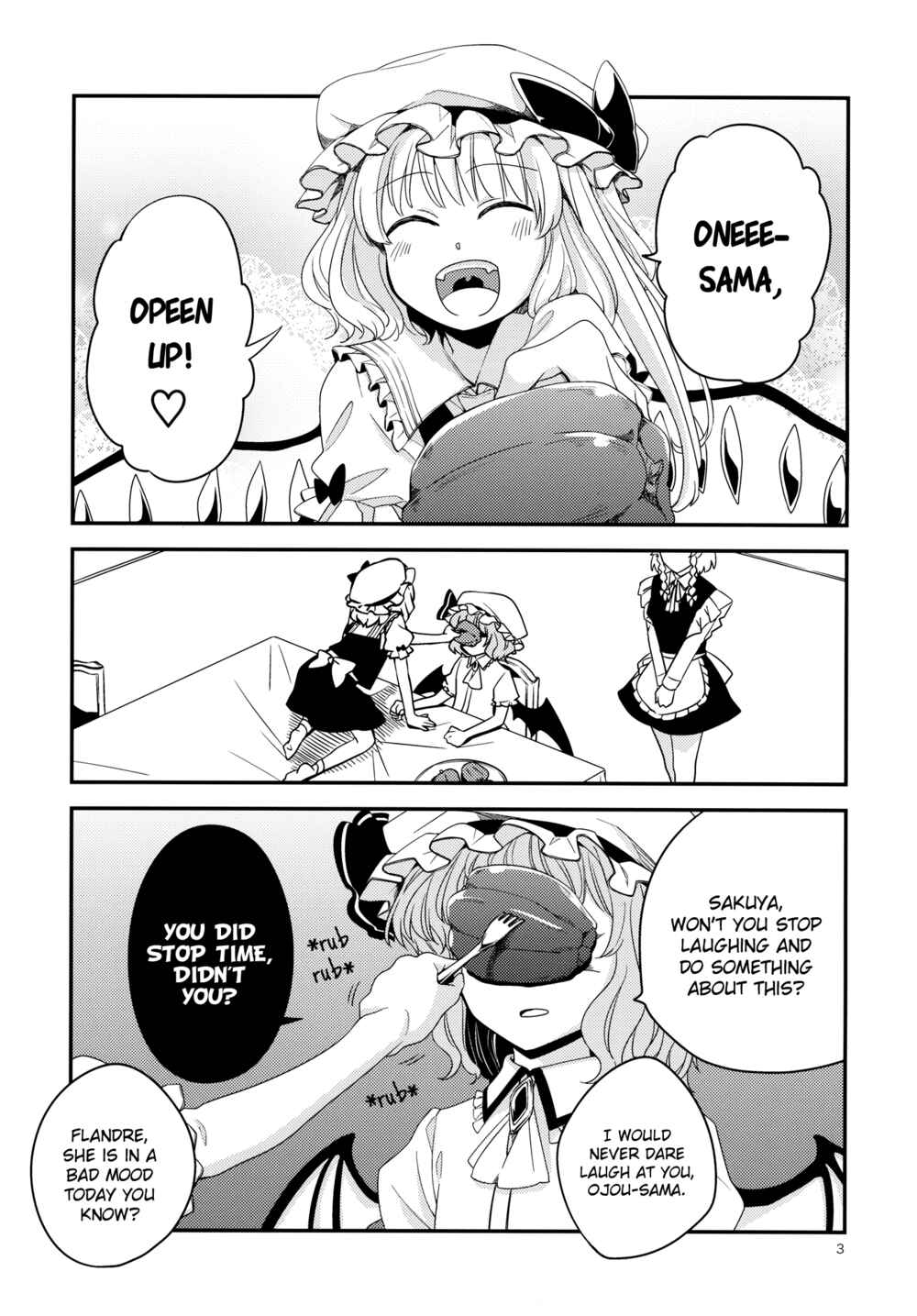 Page 3 Chapter Unknown_8a9a Touhou - Another Peaceful Day at the Scarlet Devil Mansion (Doujinshi)
