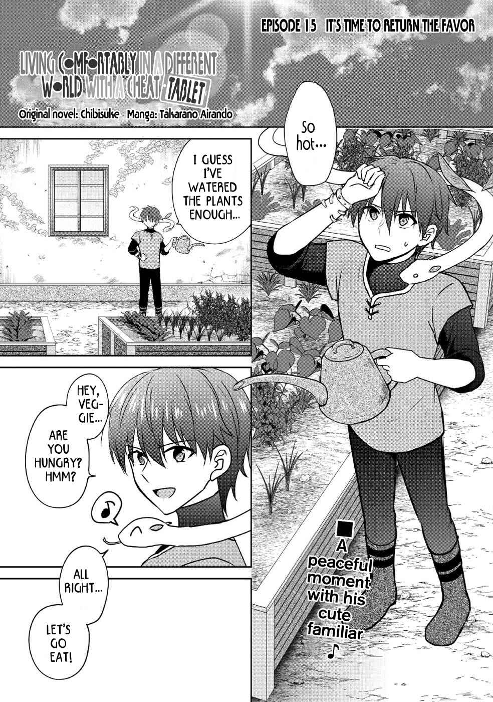 Page 1 Chapter 15 Cheat na Tablet wo Motte Kaiteki Isekai Seikatsu