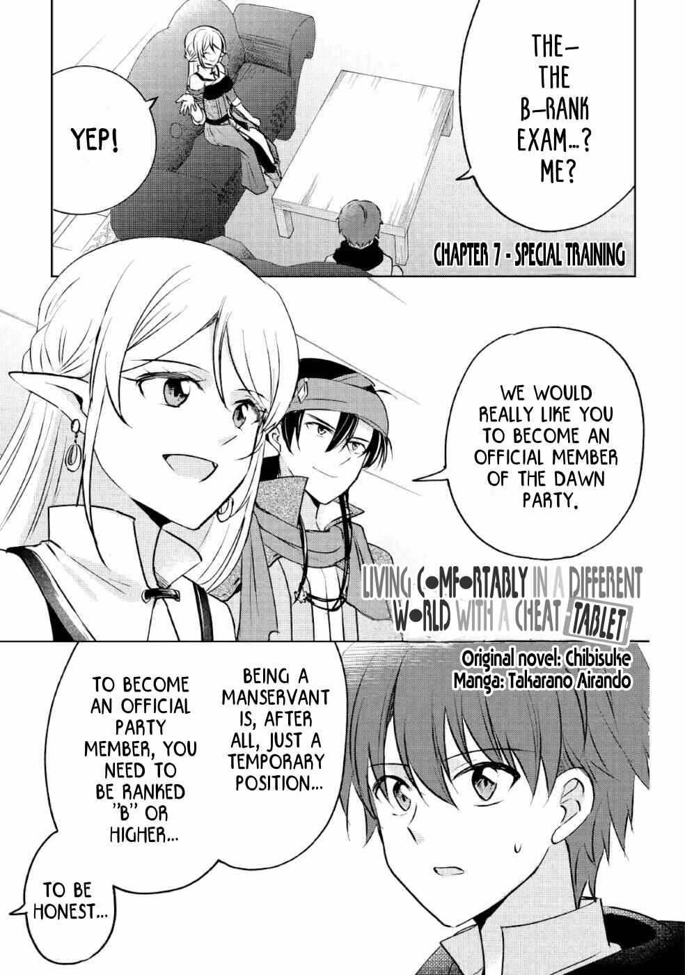Page 1 Chapter 7 Cheat na Tablet wo Motte Kaiteki Isekai Seikatsu