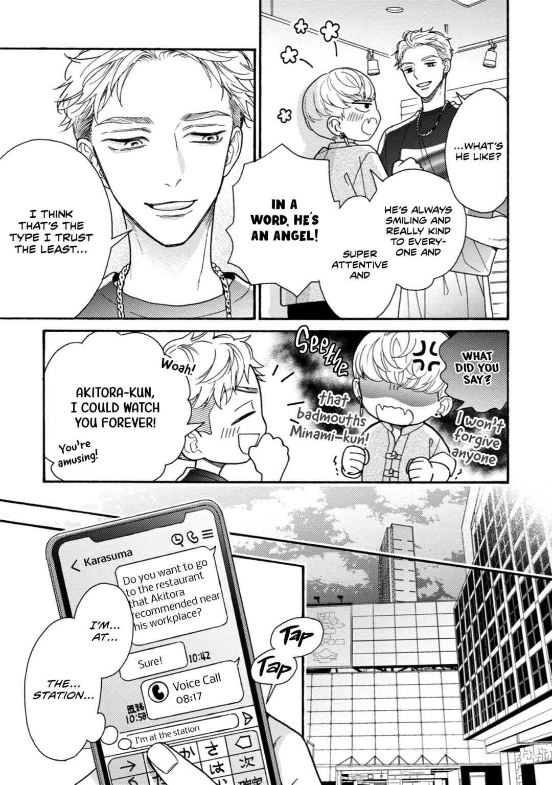 Page 9 Chapter 11 Minami-kun wa Sono Koe ni Jirasaretai