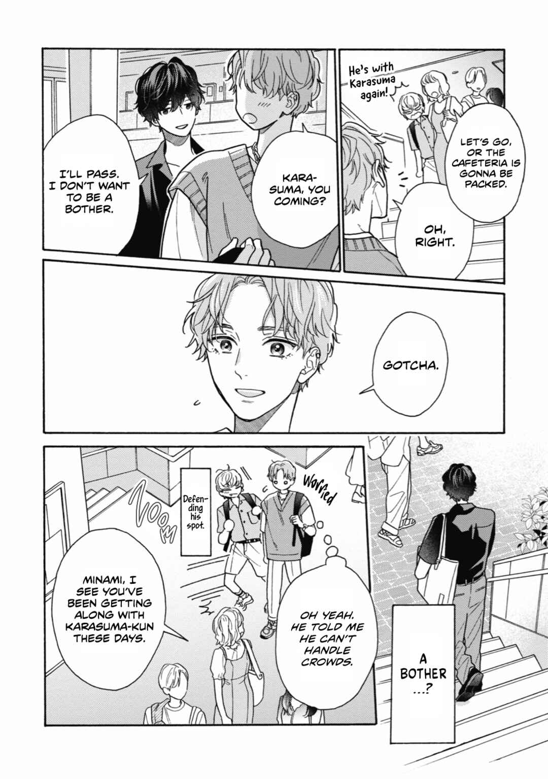 Page 22 Chapter 7 Minami-kun wa Sono Koe ni Jirasaretai
