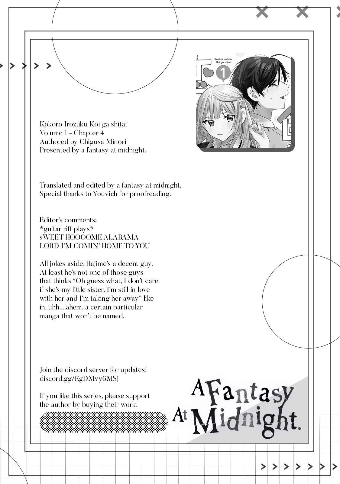 Page 11 Chapter 4 Kokoro Irozuku Koi ga shitai