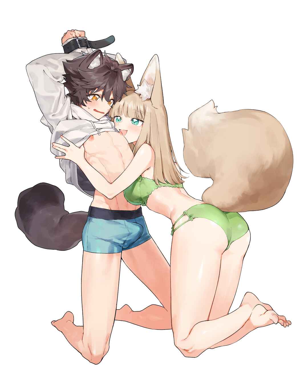 Page 82 Chapter Unknown_c68a Otoko ga Uke - Kitsune-chan X Tanuki-kun