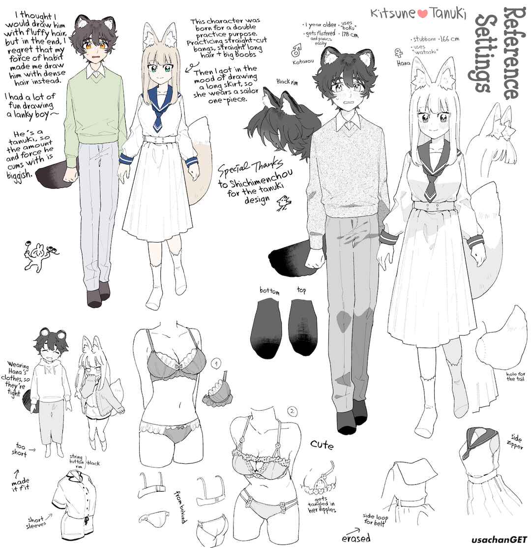 Page 83 Chapter Unknown_c68a Otoko ga Uke - Kitsune-chan X Tanuki-kun