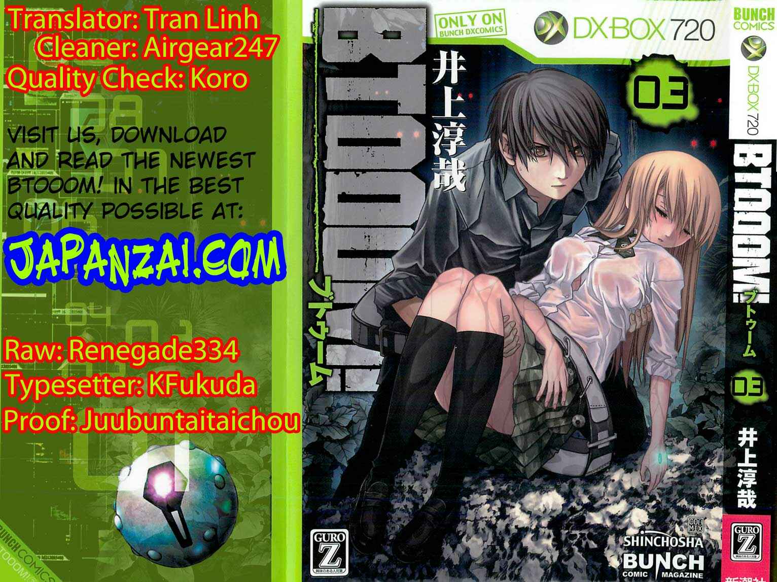 Page 1 Chapter 20 BTOOOM!