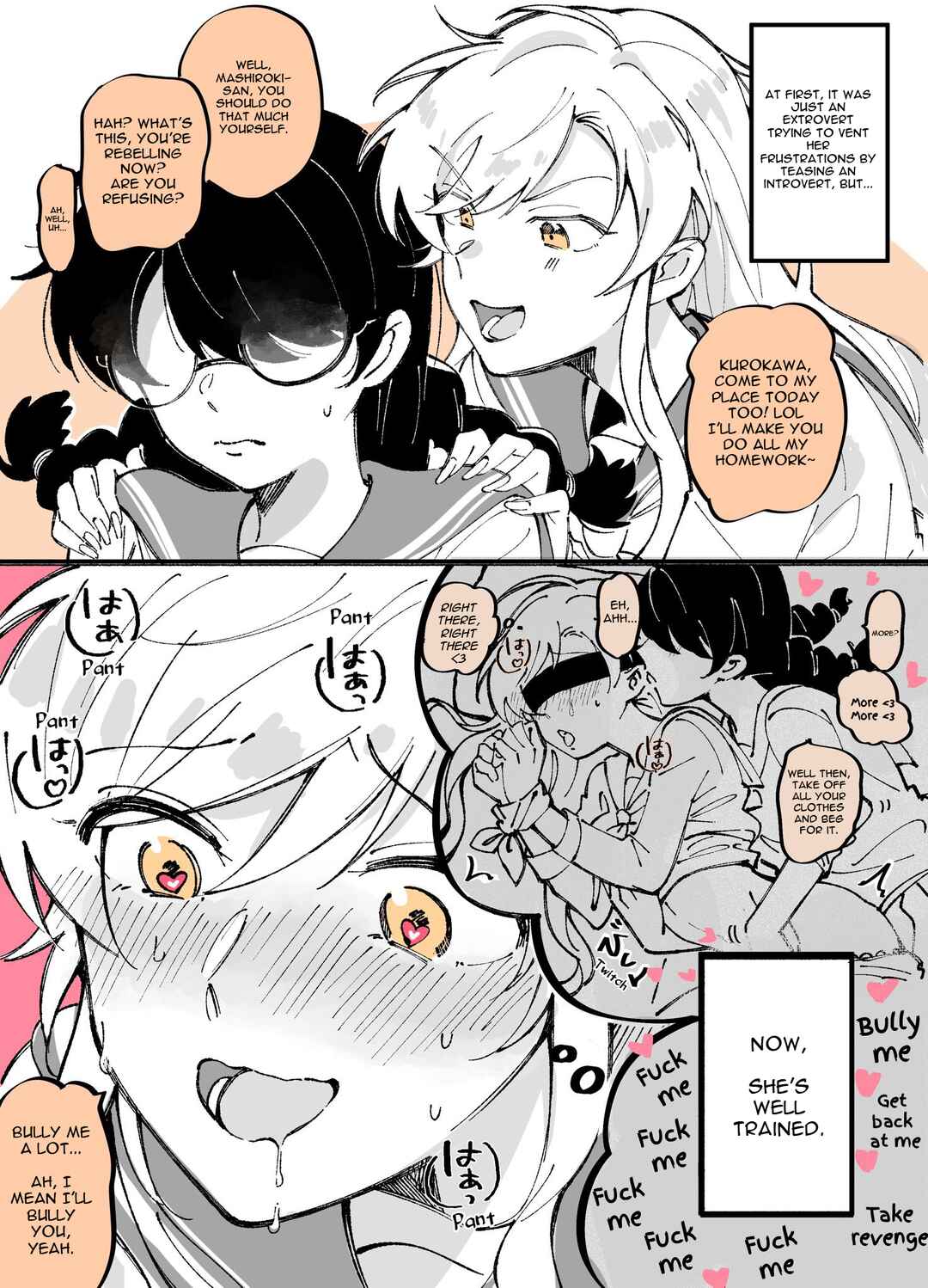 Page 1 Chapter 6 Yuri between a Masochist and a Sadist Whos Bad with Just Words
