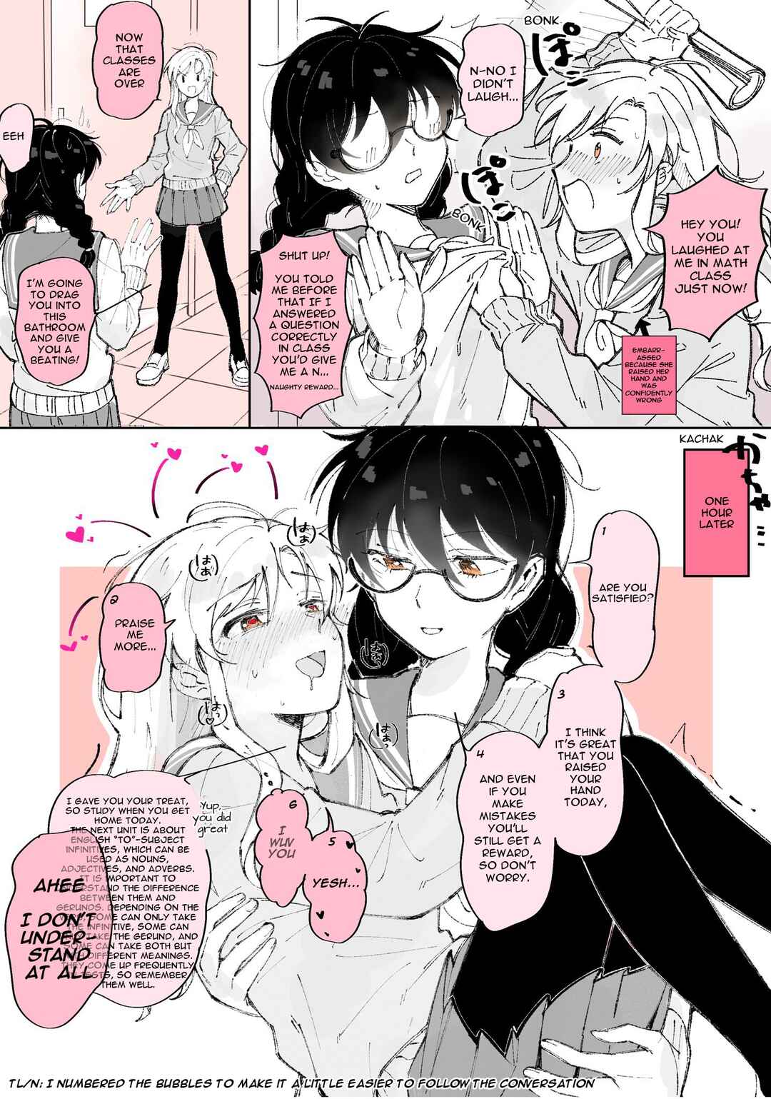 Page 1 Chapter 9 Yuri between a Masochist and a Sadist Whos Bad with Just Words