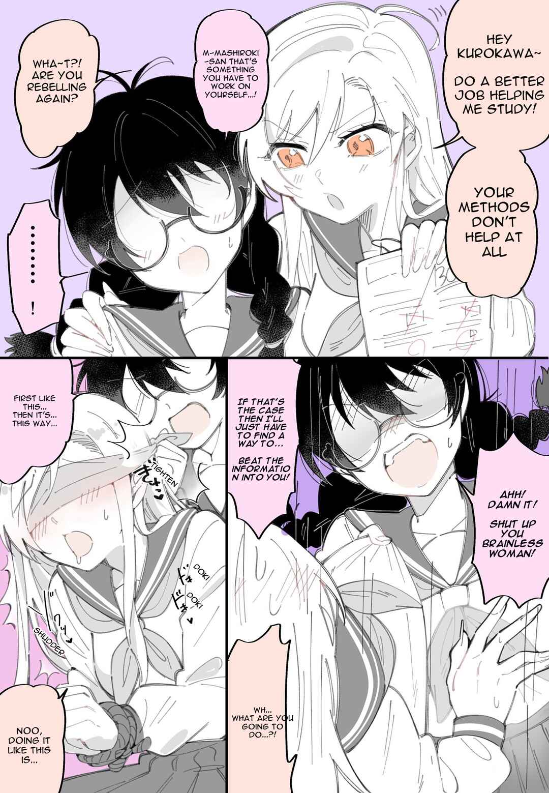 Page 1 Chapter 14 Yuri between a Masochist and a Sadist Whos Bad with Just Words