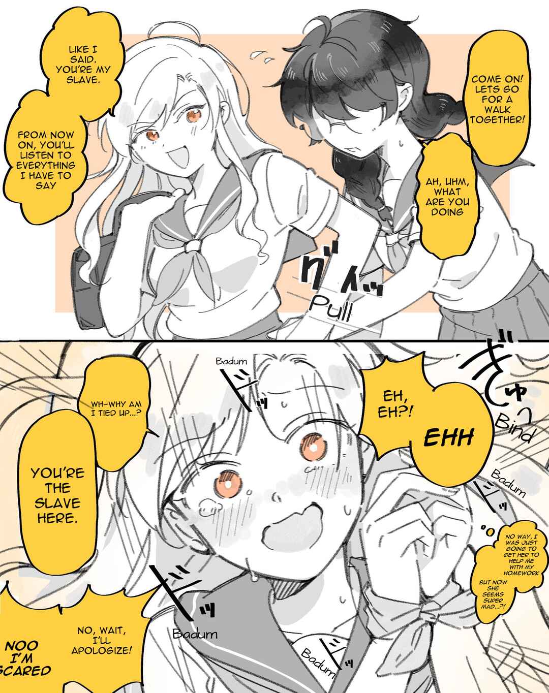 Page 1 Chapter 4 Yuri between a Masochist and a Sadist Whos Bad with Just Words
