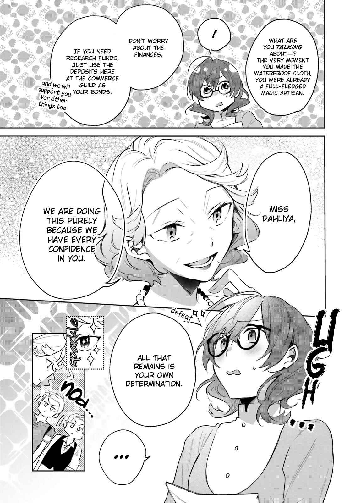 Page 10 Chapter 4 Madougushi Dahliya wa Utsumukanai: Kyou Kara Jiyuu na Shokunin Life