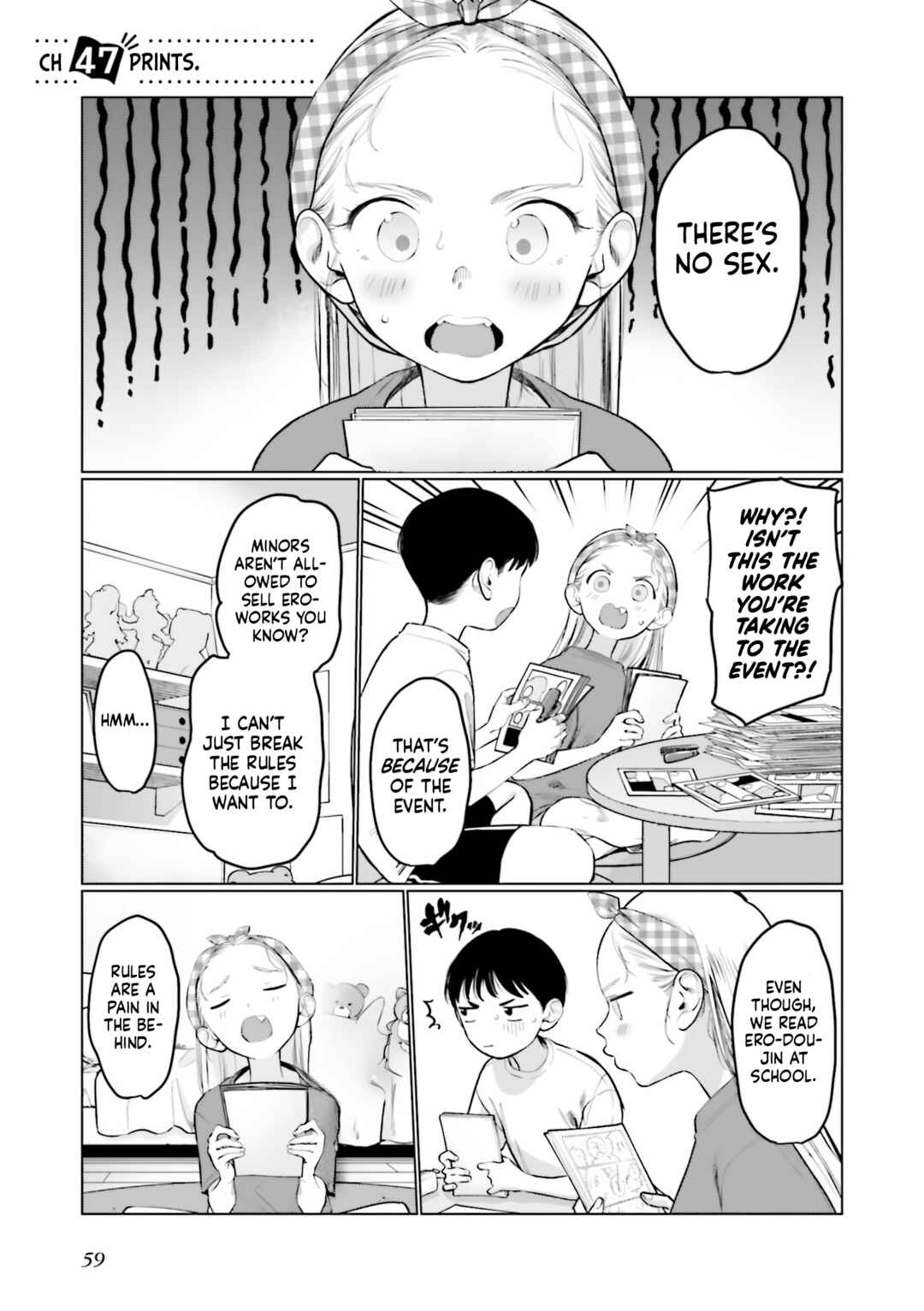 Page 1 Chapter 47 Sasha-chan to Classmate Otaku-kun