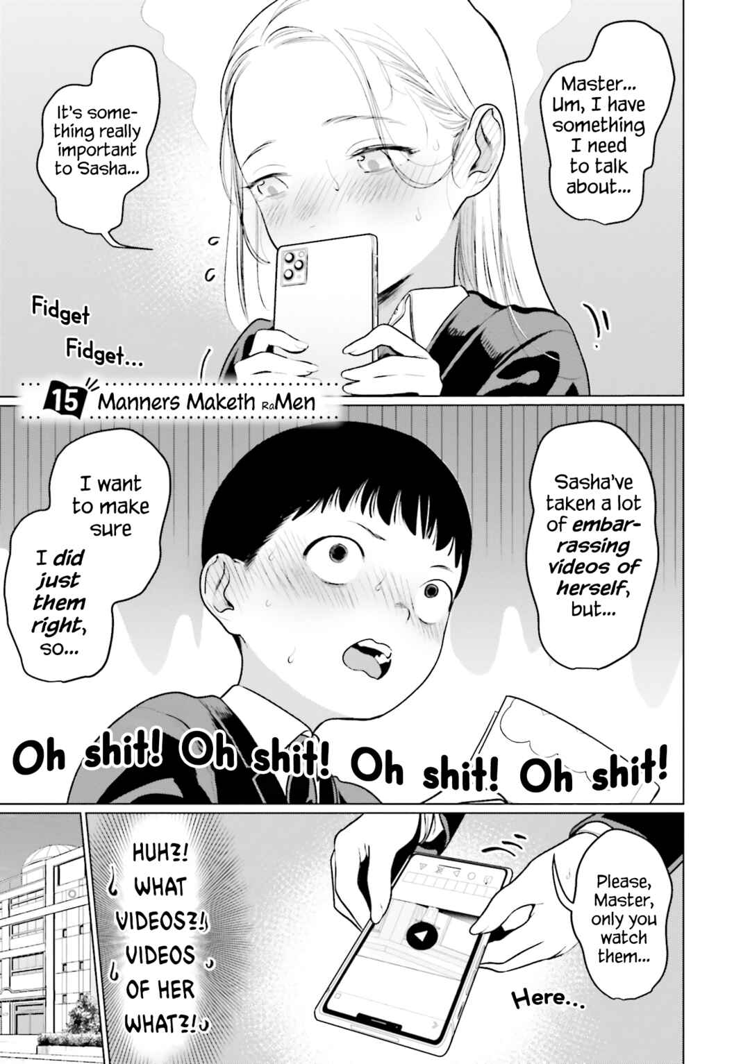 Page 1 Chapter 15 Sasha-chan to Classmate Otaku-kun