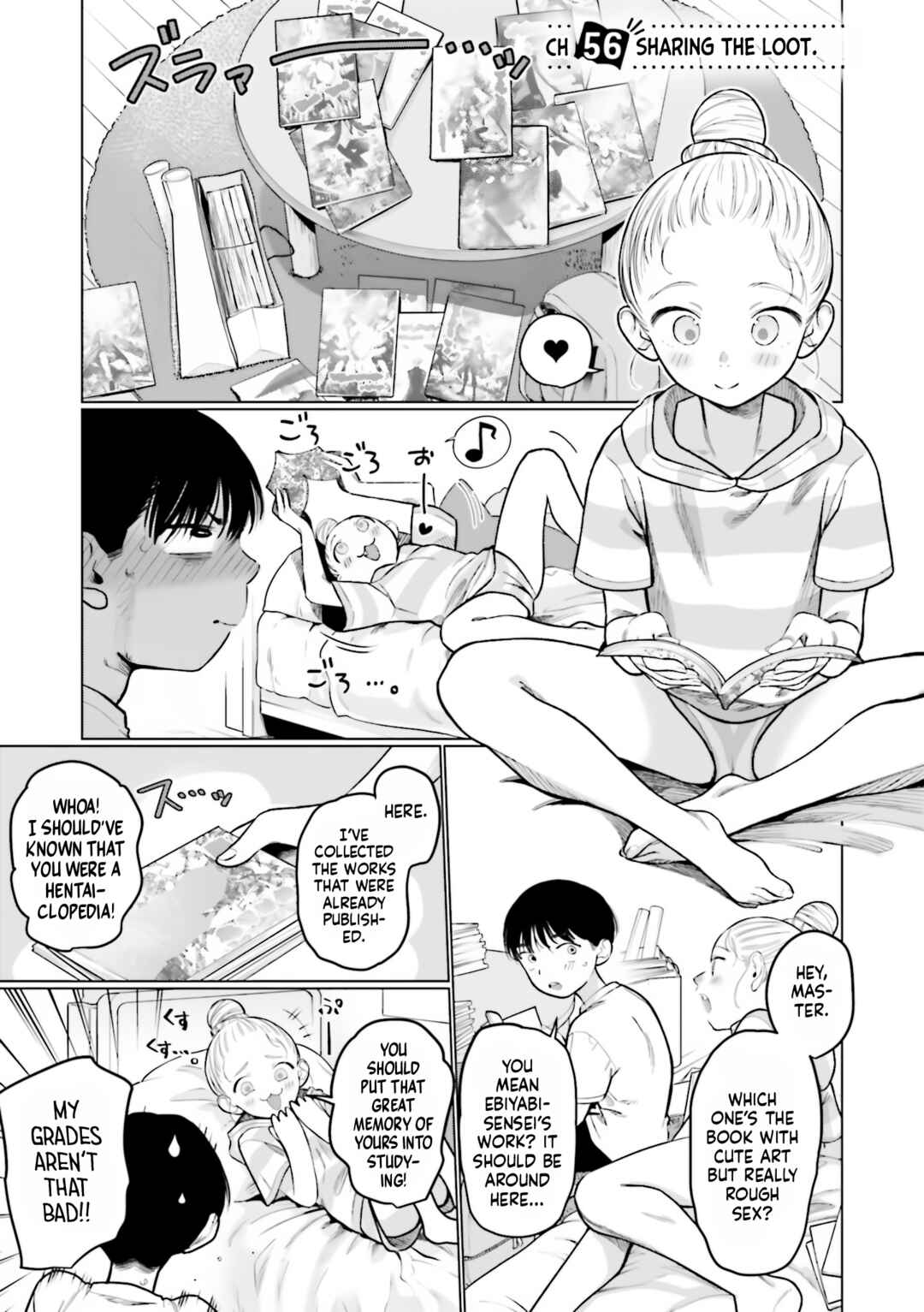 Page 1 Chapter 56 Sasha-chan to Classmate Otaku-kun