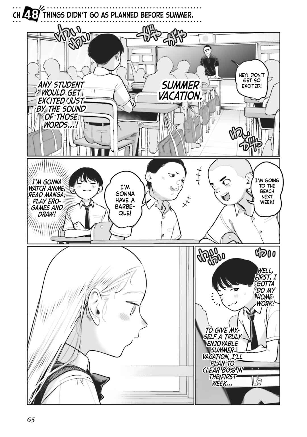 Page 1 Chapter 48 Sasha-chan to Classmate Otaku-kun