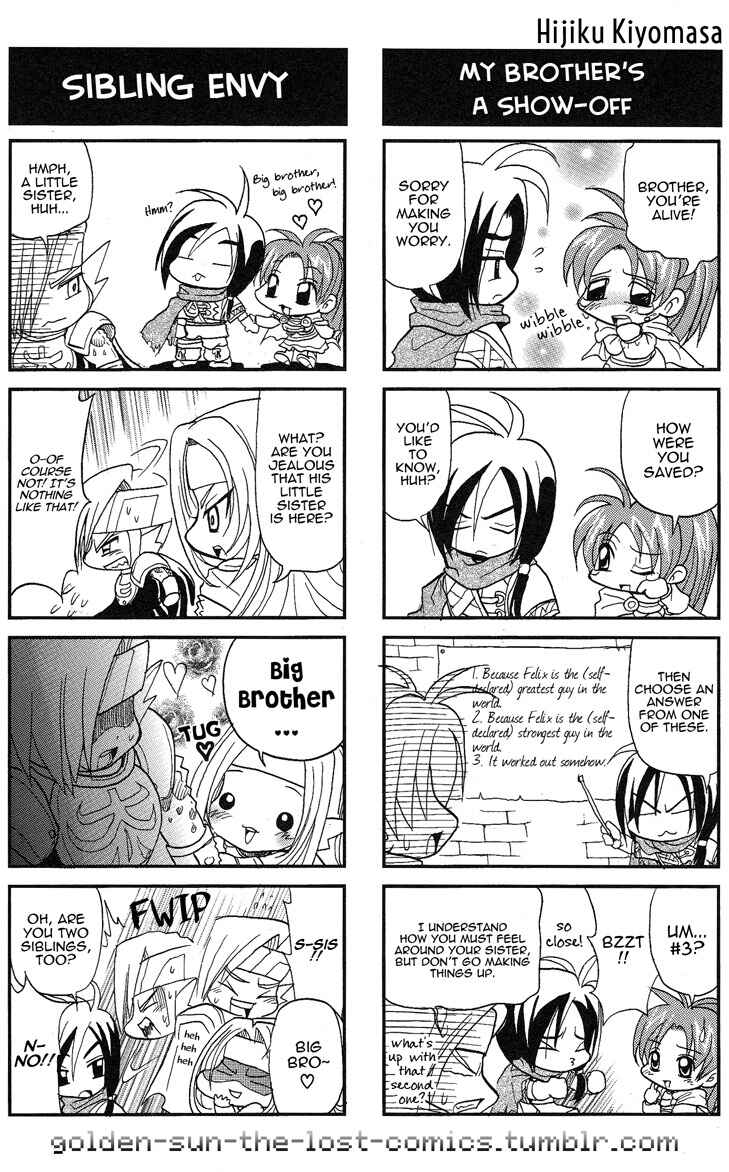 Page 3 Chapter 6 Golden Sun 4-koma Gag Battle
