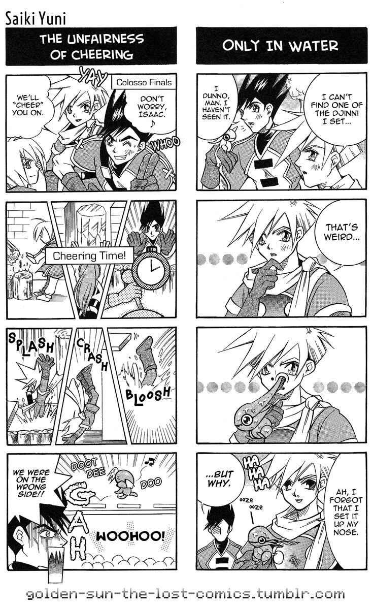 Page 4 Chapter 9 Golden Sun 4-koma Gag Battle