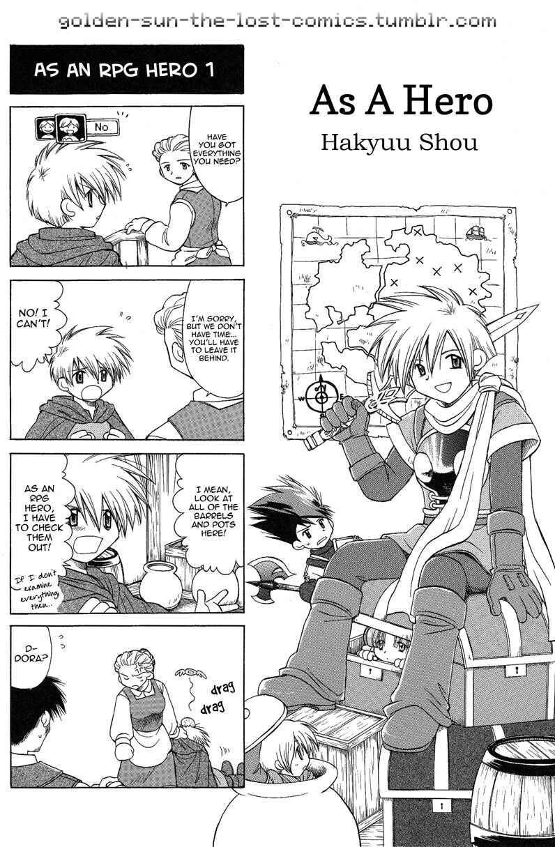 Page 1 Chapter 11 Golden Sun 4-koma Gag Battle