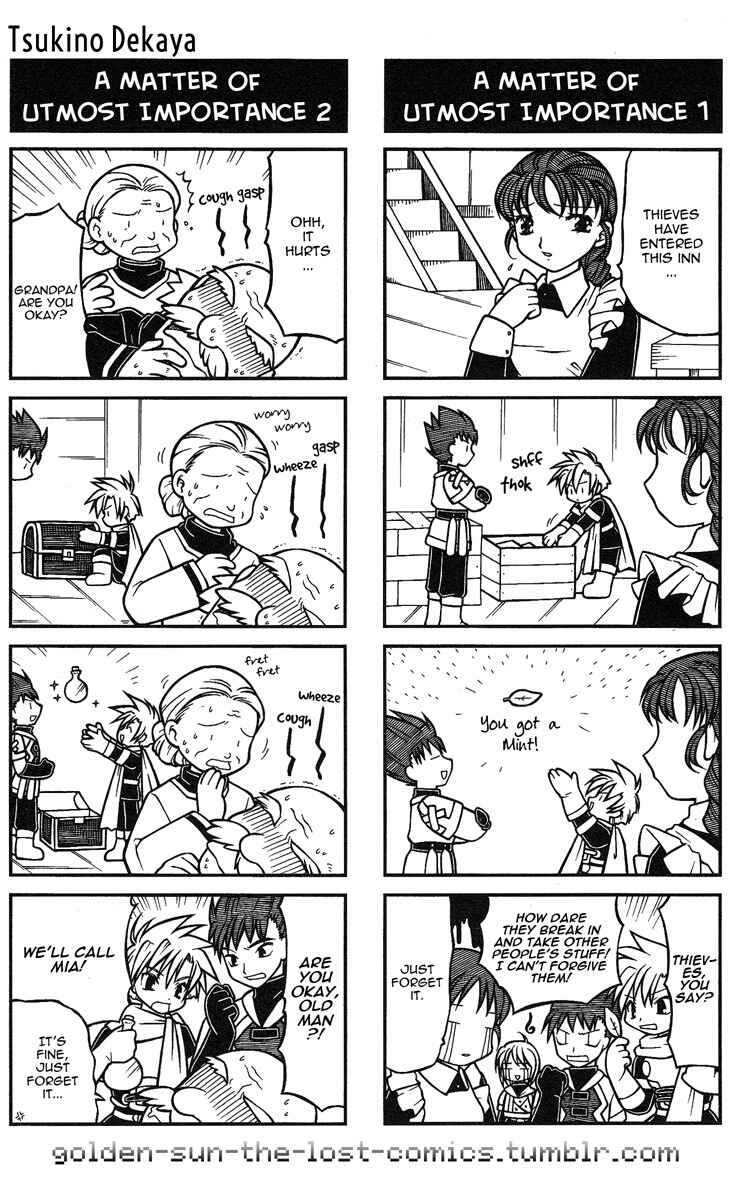 Page 2 Chapter 12 Golden Sun 4-koma Gag Battle