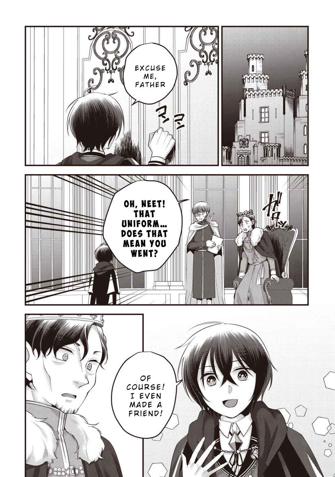 Page 16 Chapter 2 Tensai Dai Ni Ouji wa Hikikomori Tai: Koku Kaishi no Mujikaku Musou