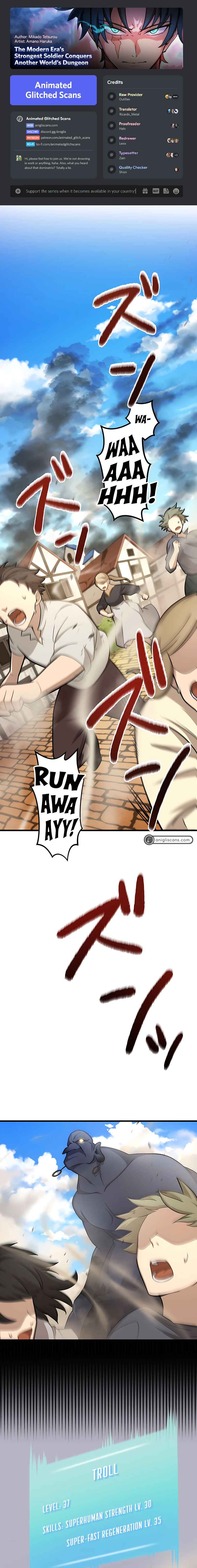 Page 1 Chapter 9 Gendai no Saikyou Heishi, Isekai Dungeon o Kouryaku Suru