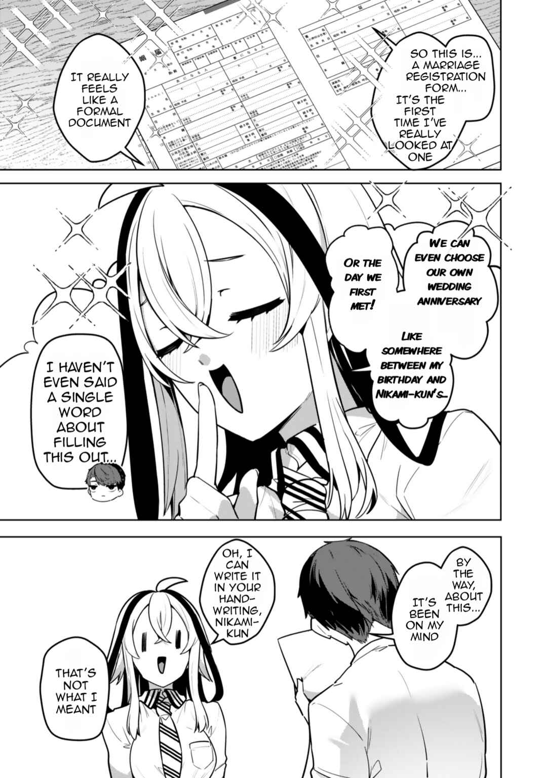 Page 14 Chapter 2 Hakiri-san wa Kimi Dake no Shinigami ni Naritai
