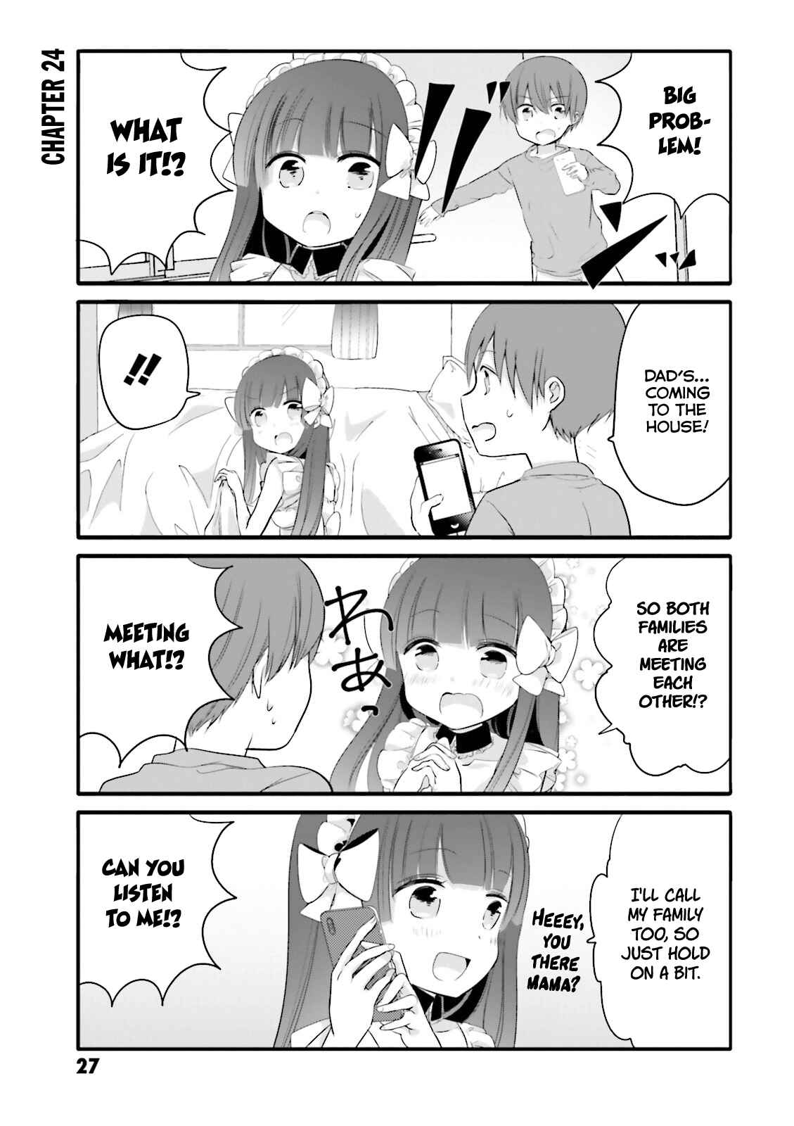 Page 1 Chapter 24 Uchi no Hentai Maid ni Osowareteru