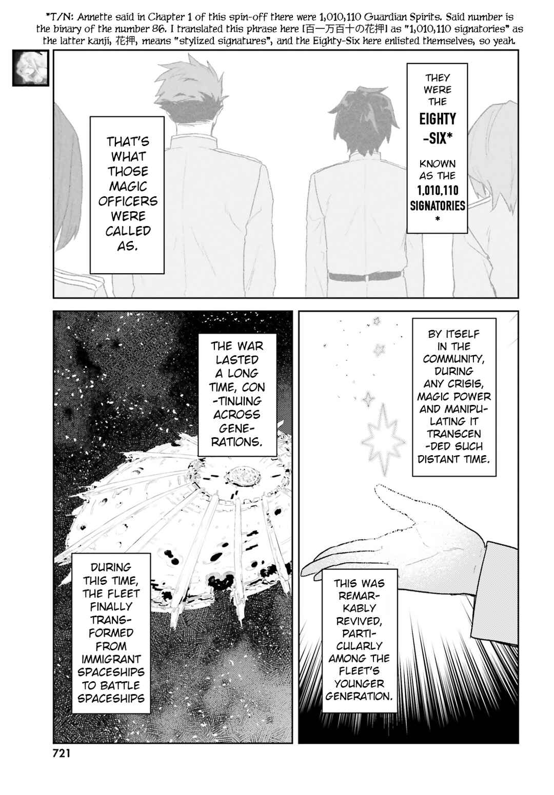 Page 19 Chapter 4 86 -Eighty Six- Mahou Shoujo Regina ☆ Lena ~Tatakae! Ginga Koukou Senkan San Magnolia~