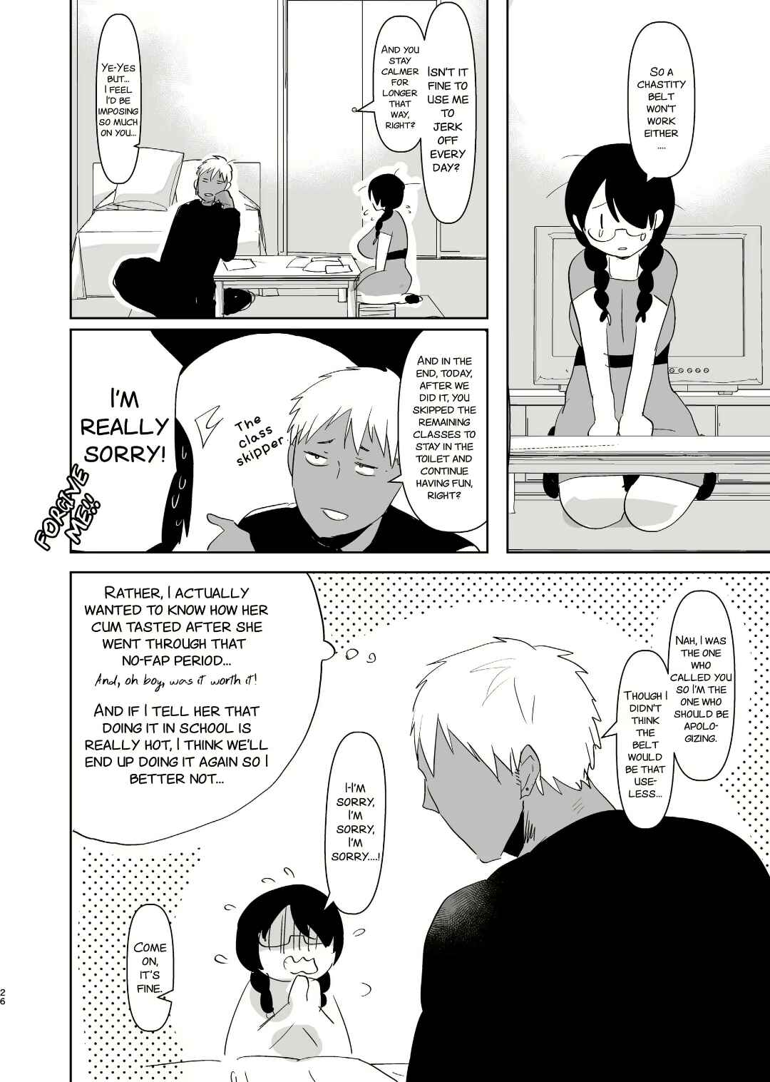 Page 26 Chapter Unknown_fc8d Yarichin (Moto) no Ore ga Jimi de Otonashii Kanojo (Kyonyuu) no Futanari Dekachin ni Dohamari Shiteru Hanashi