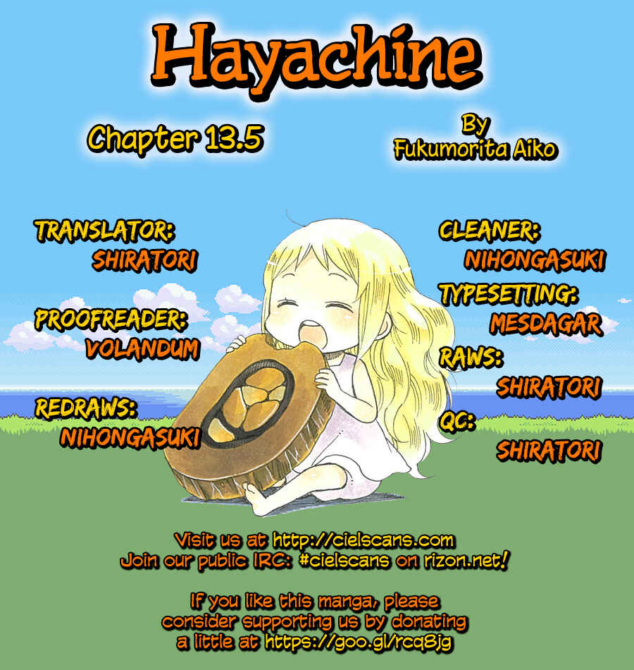 Page 1 Chapter 13.5 Hayachine!