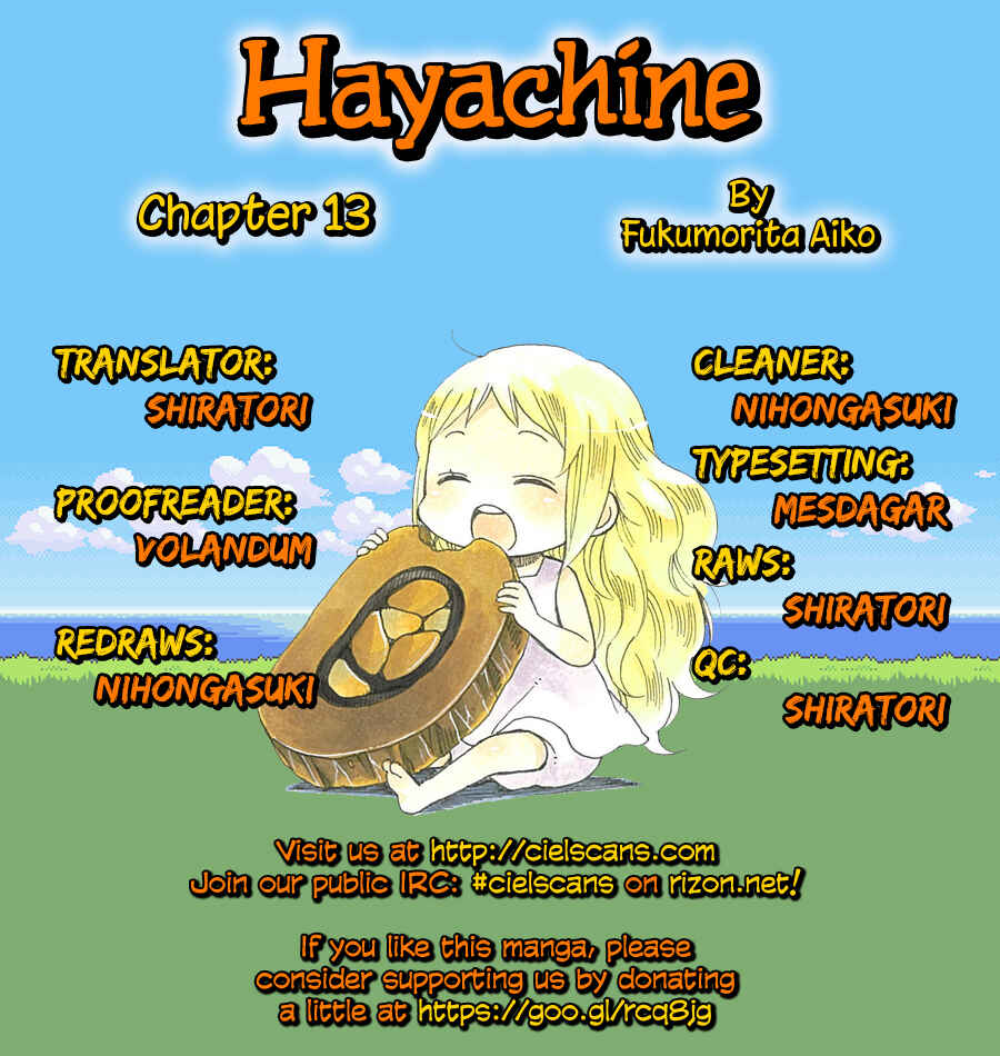 Page 1 Chapter 13 Hayachine!