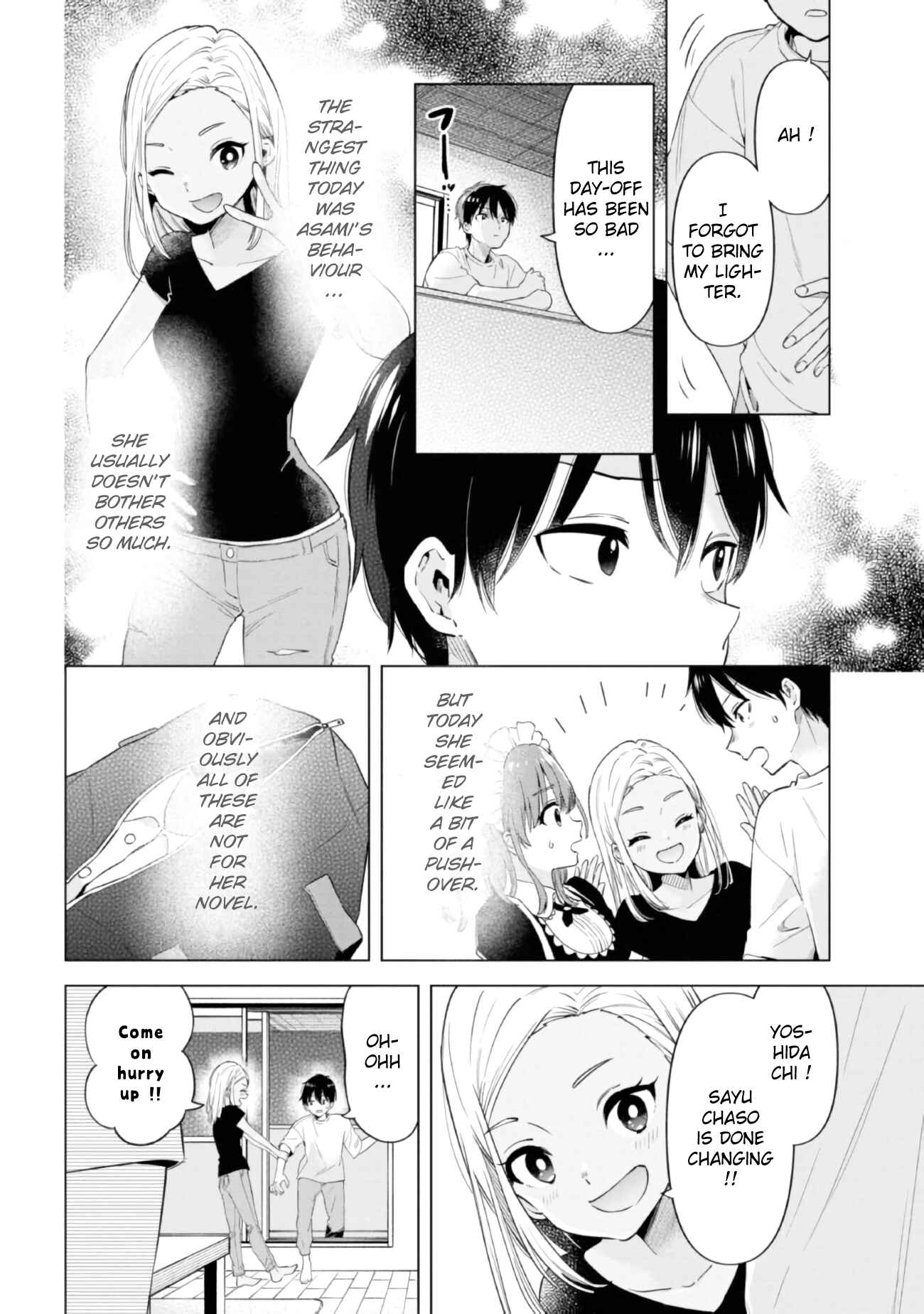 Page 12 Chapter 17 Hige wo Soru. Soshite Joshi Kousei wo Hirou. Each Stories