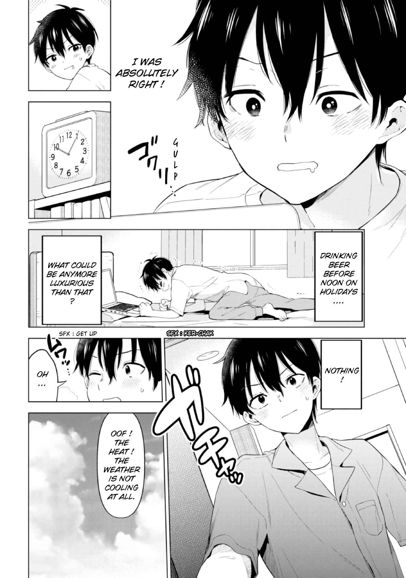 Page 4 Chapter 10 Hige wo Soru. Soshite Joshi Kousei wo Hirou. Each Stories
