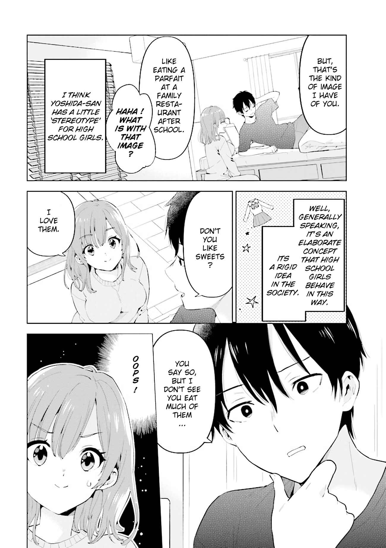 Page 4 Chapter 4 Hige wo Soru. Soshite Joshi Kousei wo Hirou. Each Stories