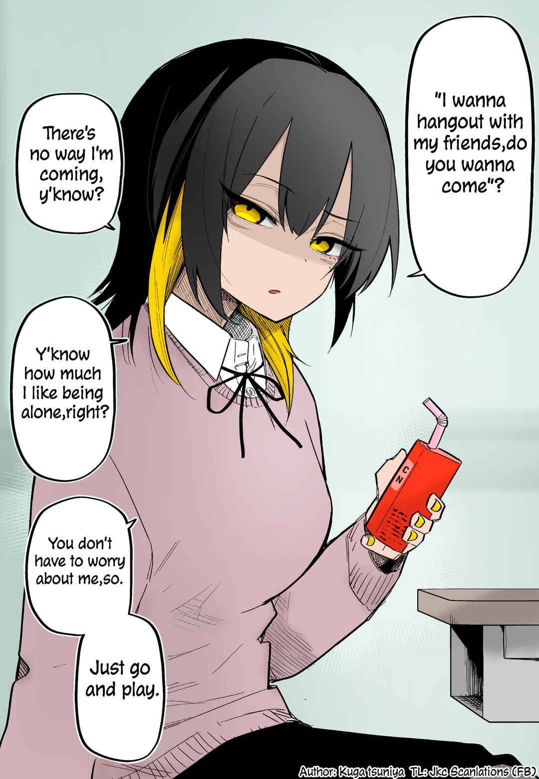 Page 1 Chapter 4 I Confessed to a Lone Wolf Girl (Fan Colored)