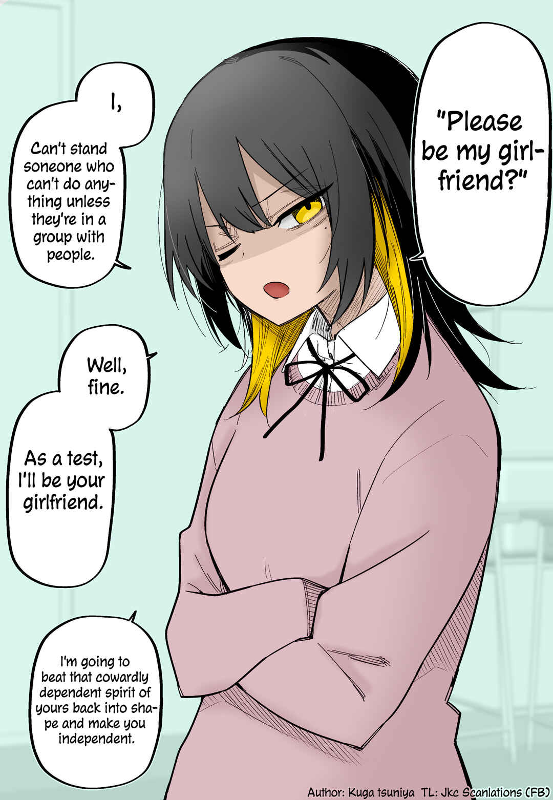 Page 1 Chapter 1 I Confessed to a Lone Wolf Girl (Fan Colored)