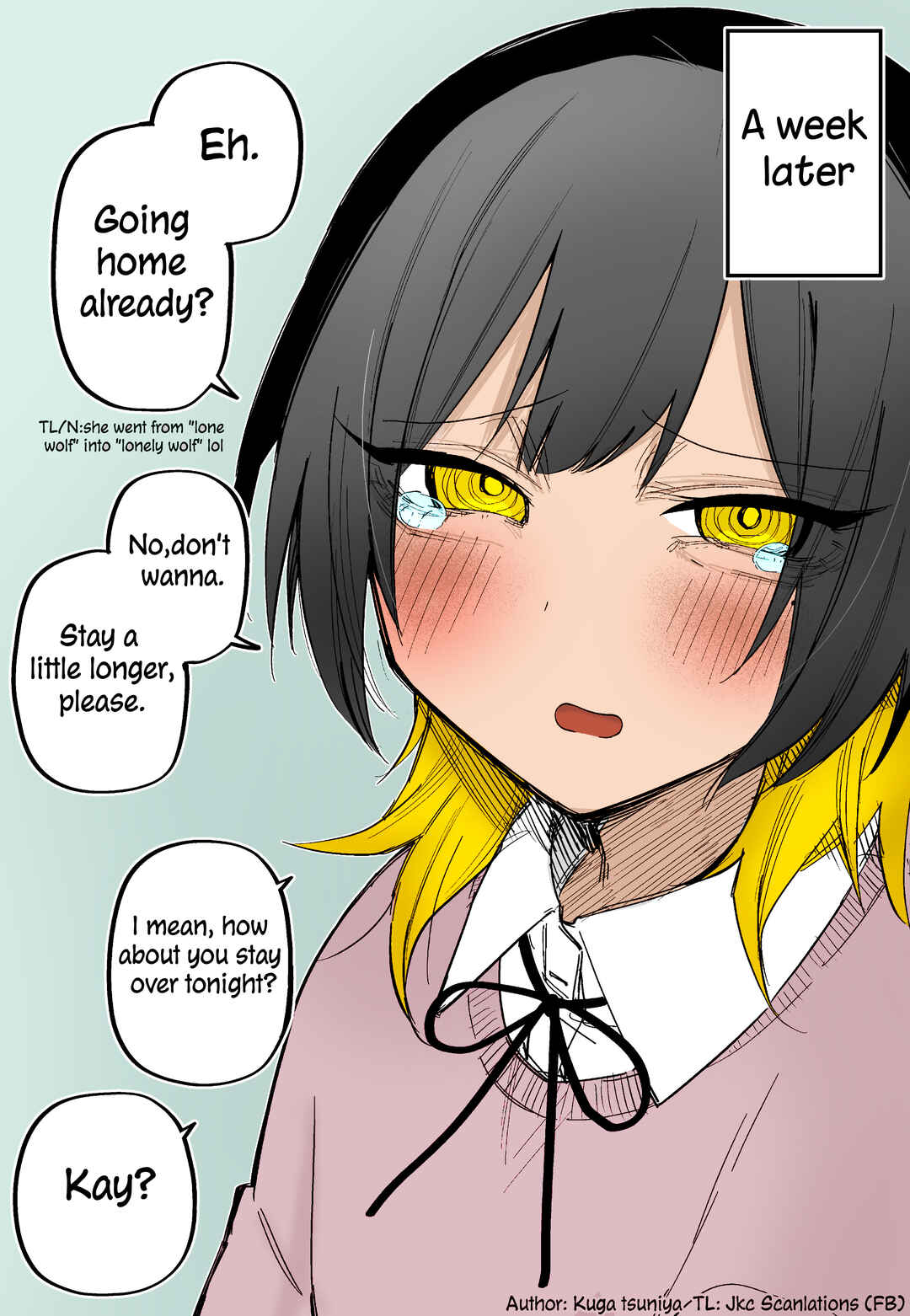 Page 2 Chapter 1 I Confessed to a Lone Wolf Girl (Fan Colored)