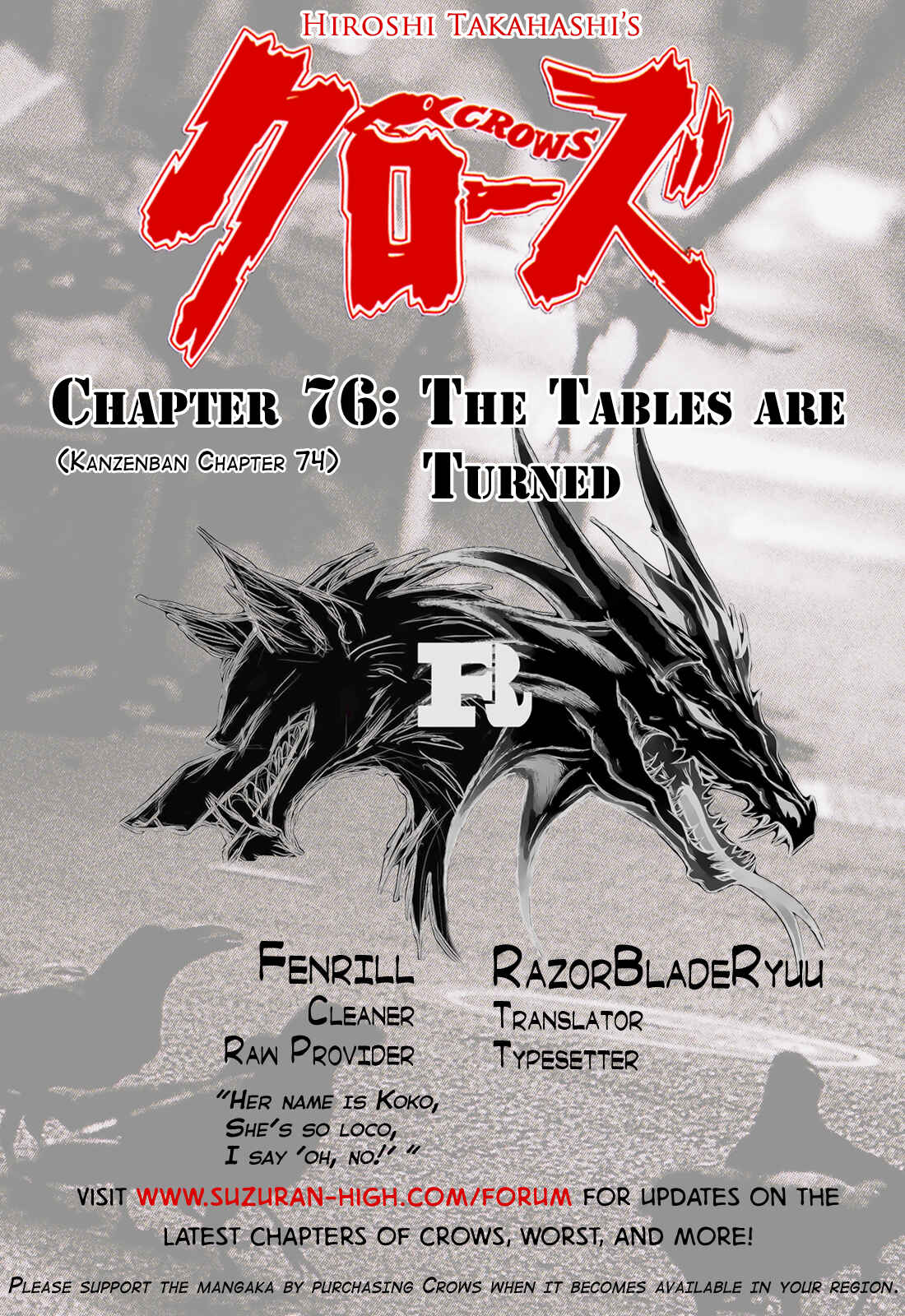 Page 42 Chapter 76 Crows