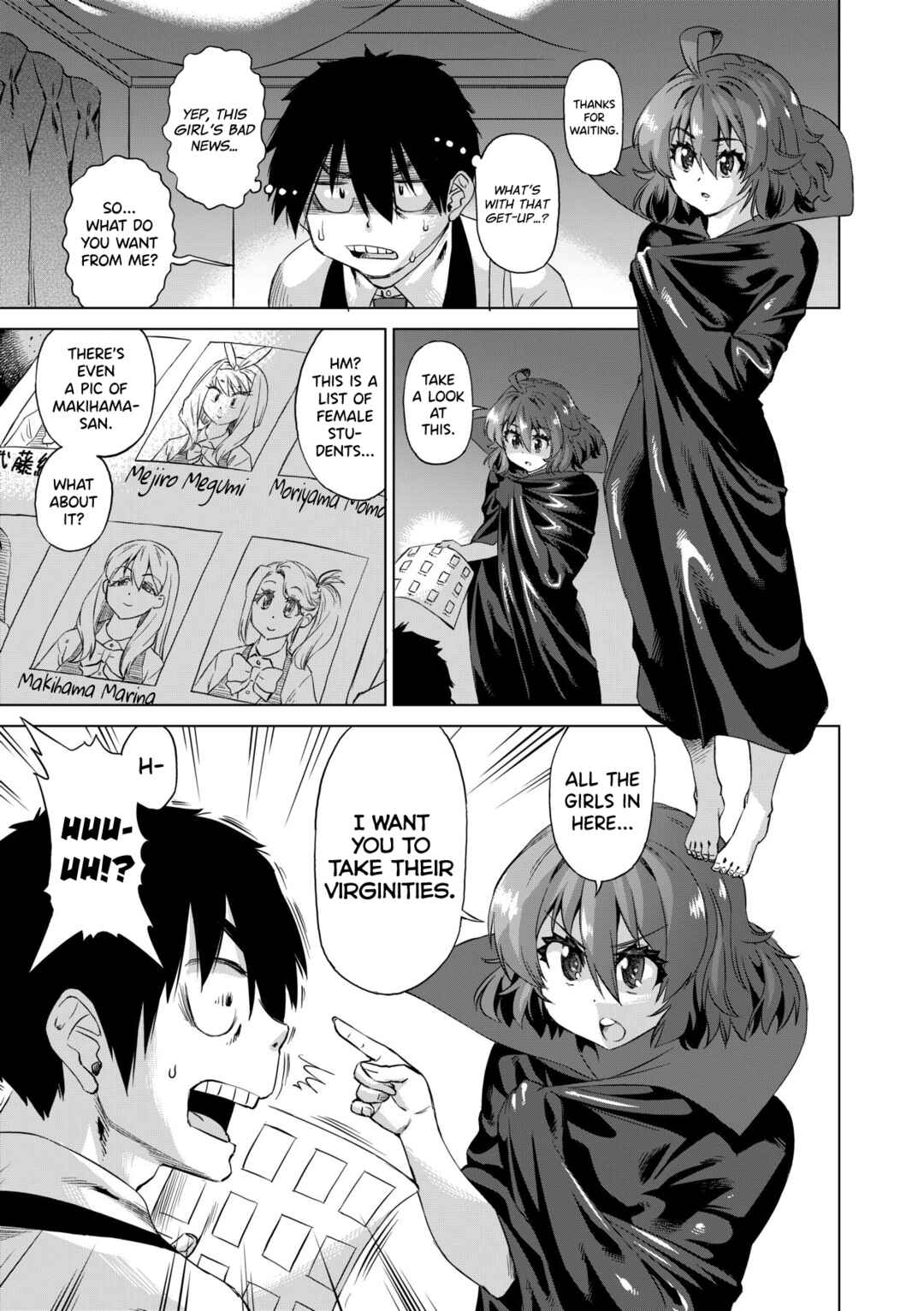 Page 13 Chapter 1 Jagan no Saimin Inryoku de Seitokai Les Joshi-tachi no Shojo o Kyousei Rape!!