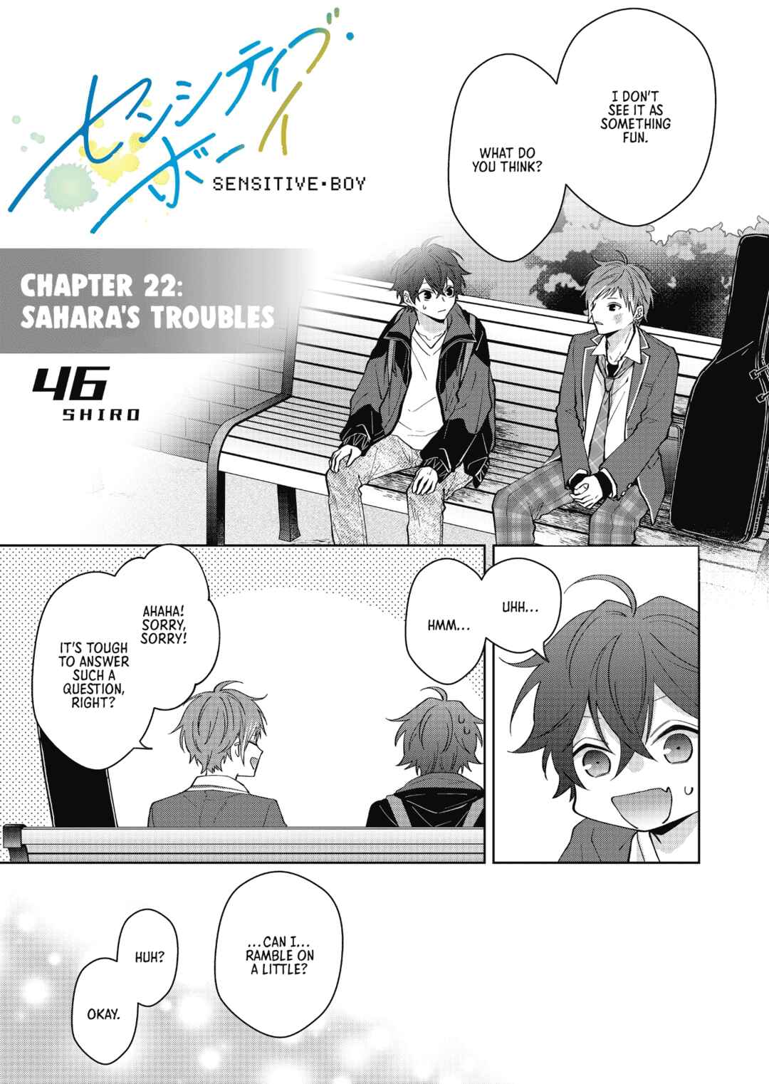 Page 1 Chapter 22 Sensitive Boy