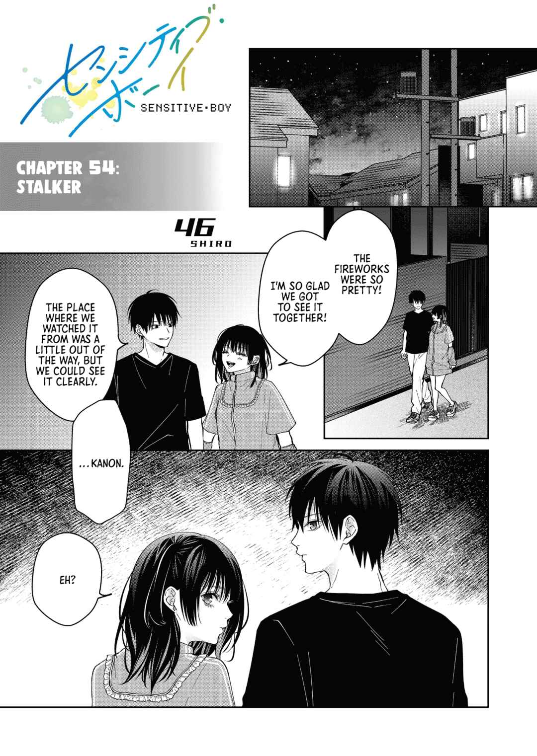 Page 1 Chapter 54 Sensitive Boy