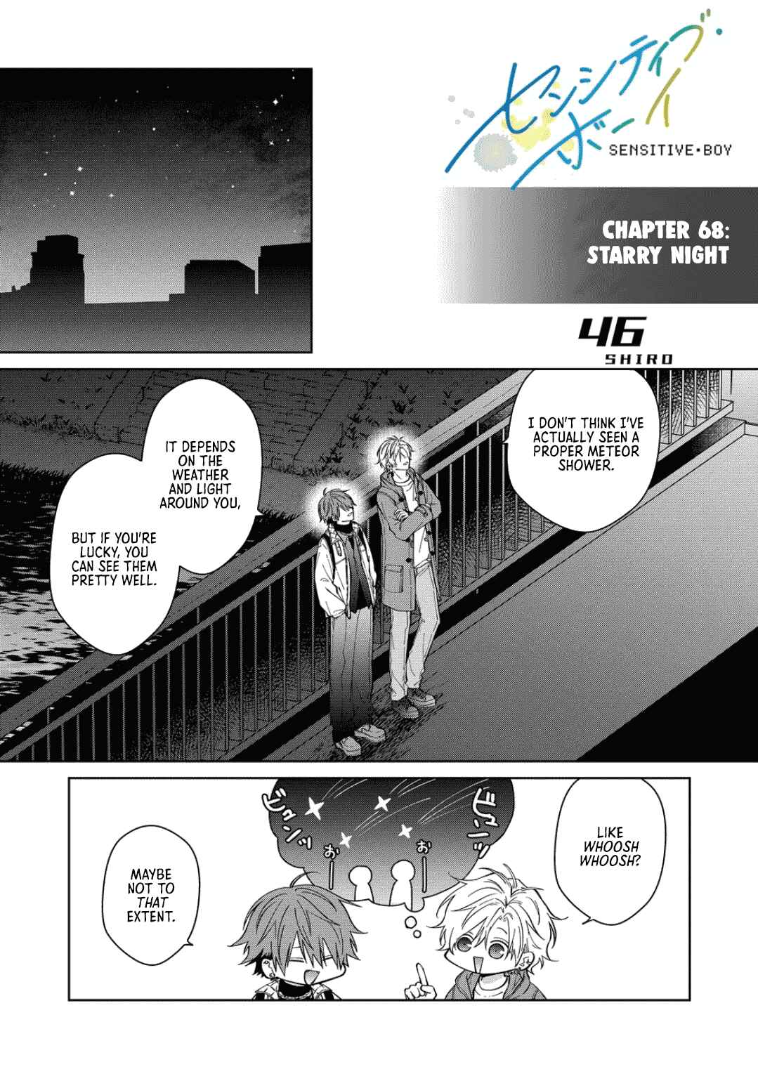 Page 1 Chapter 68 Sensitive Boy