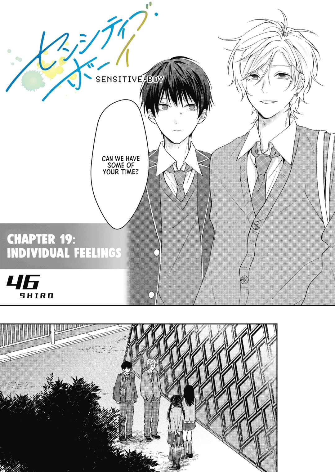 Page 1 Chapter 19 Sensitive Boy