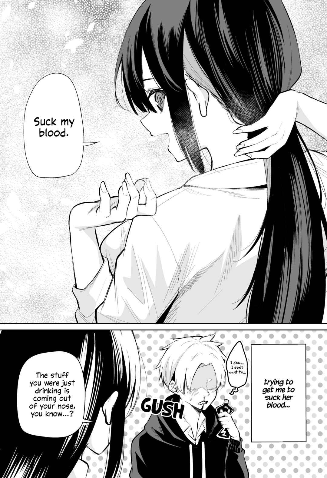 Page 2 Chapter 1 Katabami-san Wants to Get Sucked by a Vampire